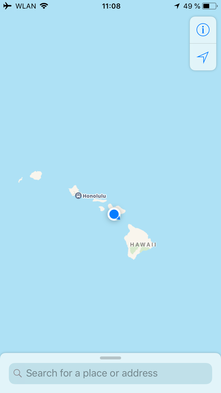Core location has been hijacked to Hawaii